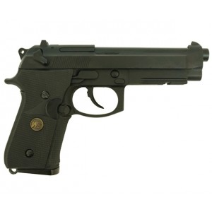 Страйкбольный пистолет WE Beretta M92F CO2, черный, Weaver, WE-M008-M9A1-CO2